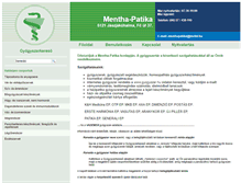 Tablet Screenshot of menthapatika.hu